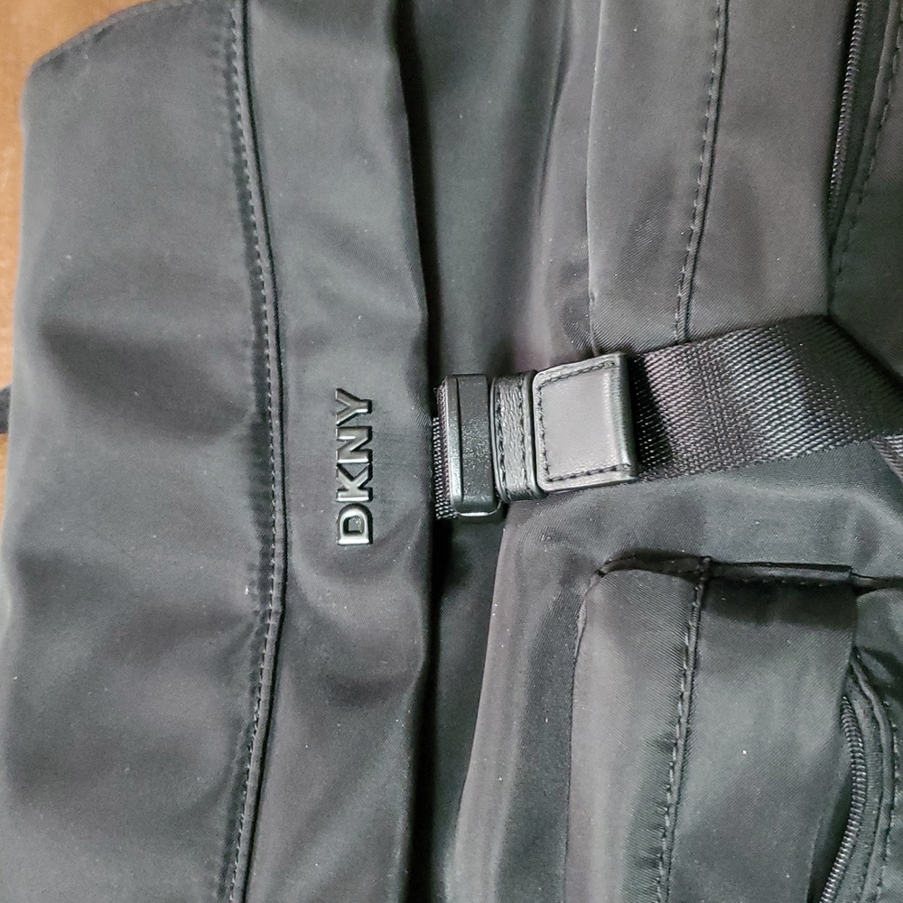 DKNY Backpack Black Drawstring   Beauriful Condition! - Picture 2 of 14